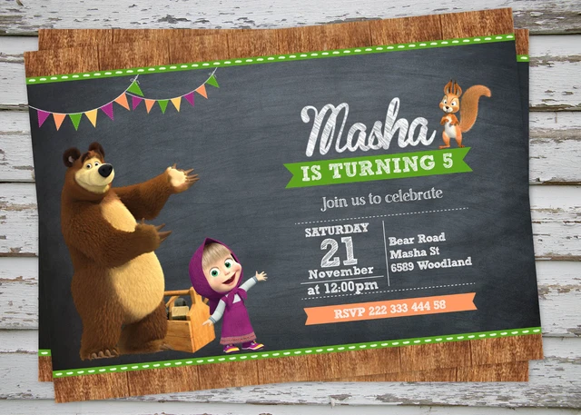 masha-and-the-bear-party-invitation-printable-with-free-matching-thank-you-card-11-99-picclick