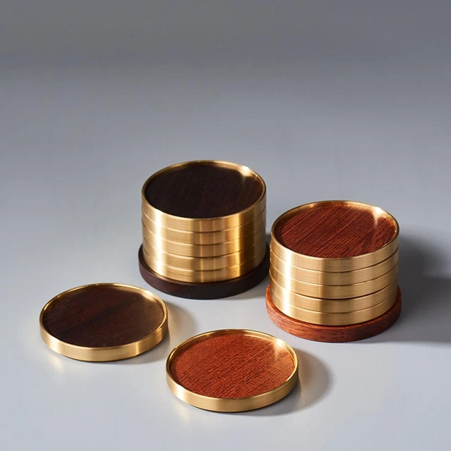 Set de 4 Dessous de Verre en Bois