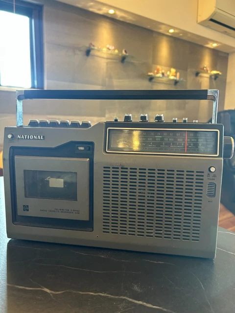 NATIONAL RQ-448 RADIO Cassette Recorder Vintage Retro Japan Power