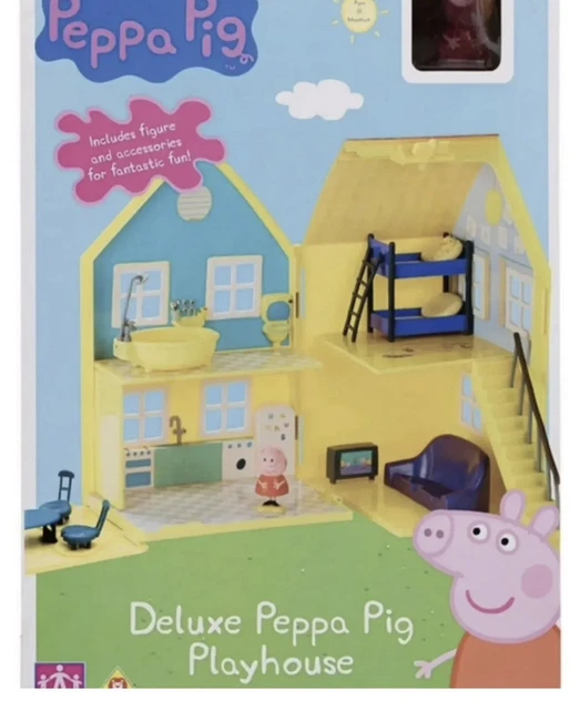PEPPA PIG DELUXE Playhouse Play House Includes Peppa Figure and