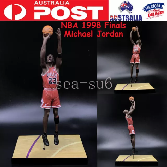 NBA 1998 Finals Winning Last Shot Michael Jordan Pro MJ Figure Basketball Cards
