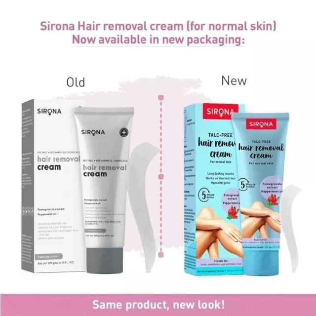 Sirona Crème dépilatoire pour femme, peau normale 100 g 2