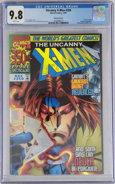 CGC 9.8 == 1997 Uncanny X-Men #350 / Madureira Prism Foil / Gambit & Magneto