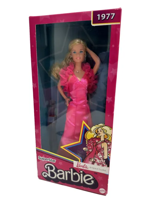 Mattel Superstar Barbie 1977 Reproduction Doll Signature BNIB