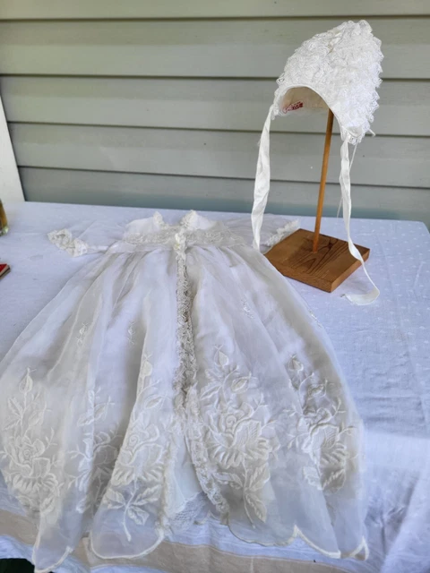 Baby Victorian Original Dress Cap Set Civil War  1860s Used