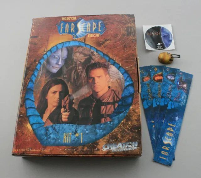 The Official Farscape Fanclub Kit #1 With PAL VHS  +  DRD, Bookmarkers, Sticker