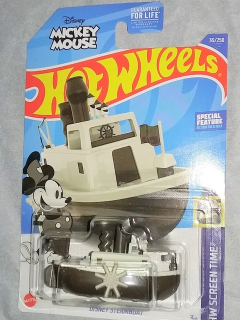 2022 🚙 DISNEY Steamboat Willie 🔥🔥 Hot Wheels Screen Time Mickey Mouse £