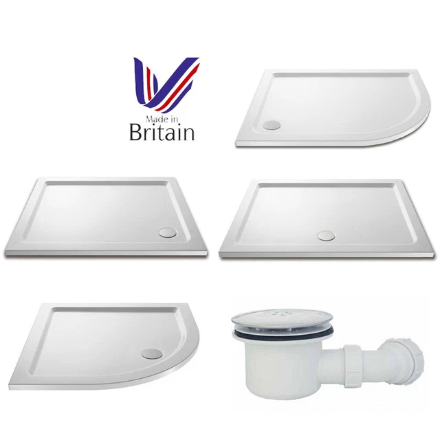 SHOWER ENCLOSURE STONE Tray slimline Rectangle/Square/Quadrant with