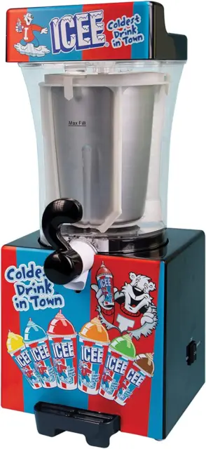 Genuine ICEE Brand Counter-Top Sized ICEE Slushie Maker - Spins Your Pre-Chilled