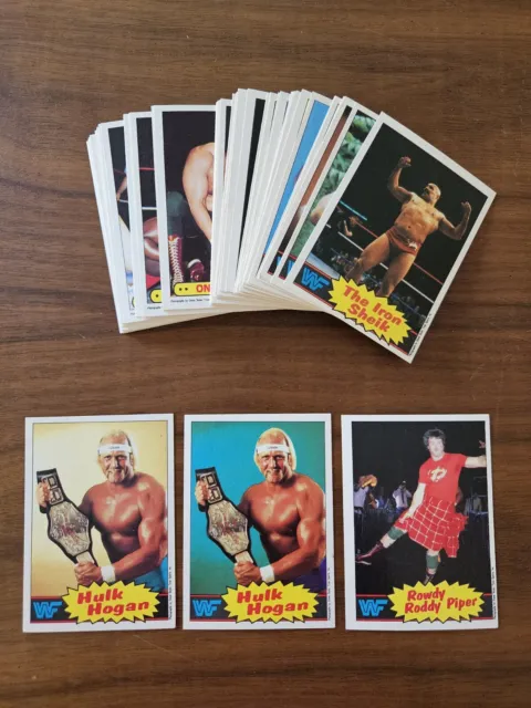 1985 Australian Scanlens WWF WWE Wrestling Full Set Cards Hulk Hogan Rookie NM