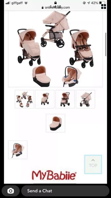 Billie faiers blush travel system sale