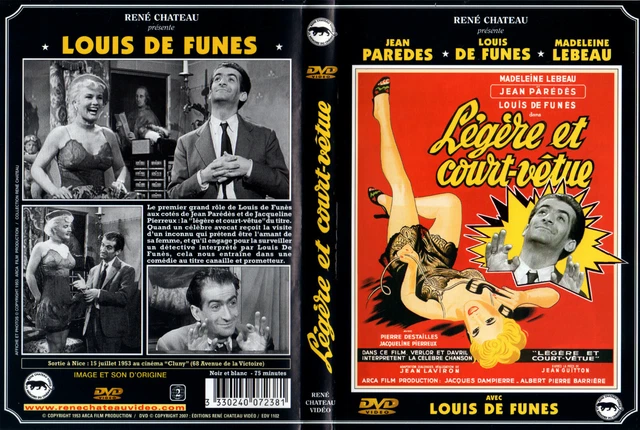 DVD - LEGERE ET COURT-VETUE - L.De Funès,J.Paredes,M.Lebeau,J.Laviron