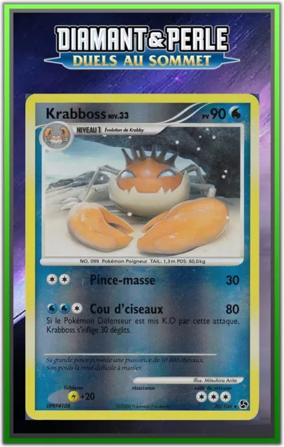 Krabboss Reverse - DP04:Duels at the Summit - 20/106 - French Pokemon Card