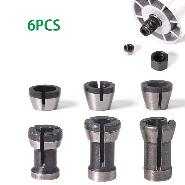 Treki 9-teiliges Spannfutter Adapter Set – Für Router, Fräsen, Schaftumwandlung 6-12,7 Mm