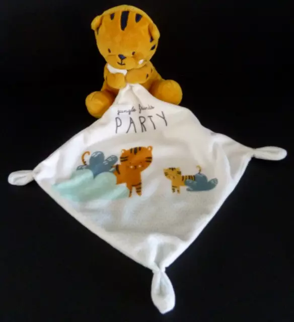 NA. DOUDOU PELUCHE SIMBA TIGRE mouchoir Jungle friends party - ETAT NEUF *