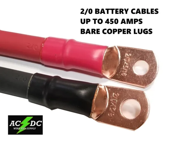 2/0 AWG 00 Gauge Copper Battery Cable Power Wire AUTO, Inverter, RV, Solar