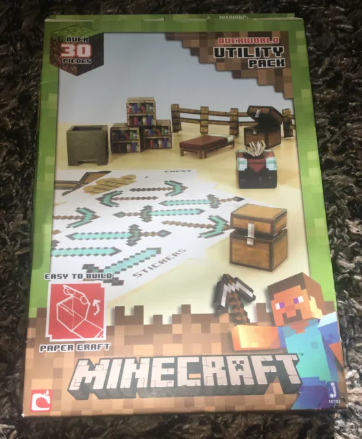 MAR138403 - MINECRAFT PAPERCRAFT OVERWORLD SET CS - Previews World