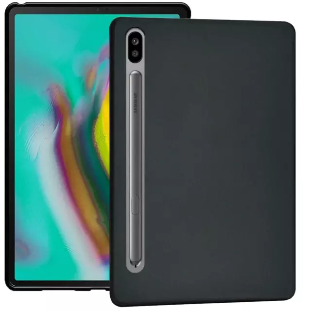 Schutz Hülle Für Samsung Galaxy Tab Silikon Cover Slim Case Schwarz Matt Tasche