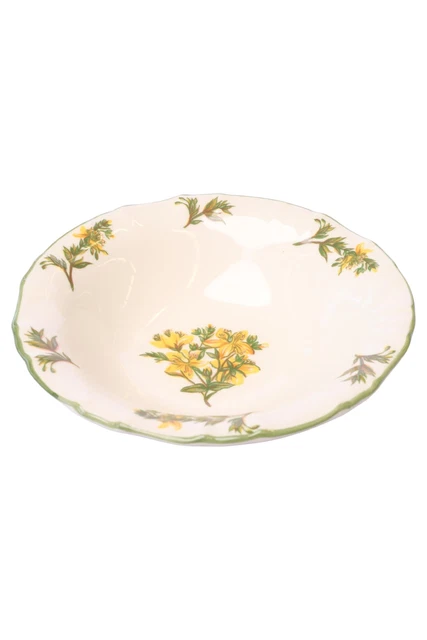 Ciotola da dessert ZELLER FAYENERIE bianca Ø 15 cm porcellana fiori