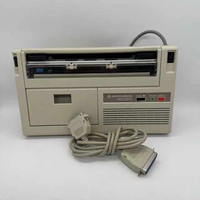 Vintage Commodore Amiga MCS 820 Printer | Powers on, makes sounds and moves