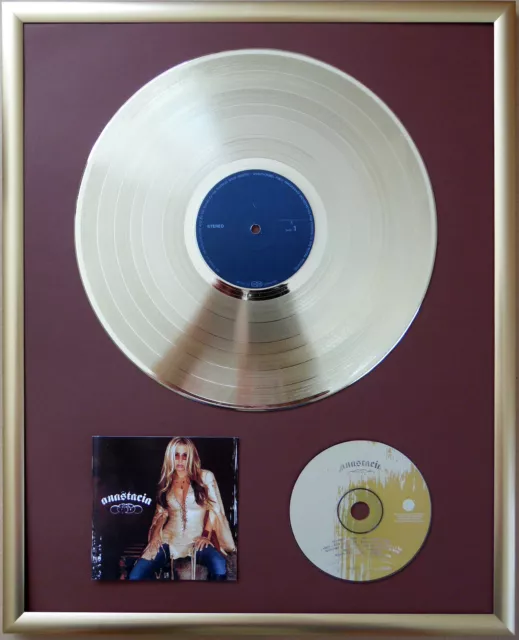 Anastacia - Anastacia gerahmte CD Cover +12" Vinyl goldene/platin Schallplatte
