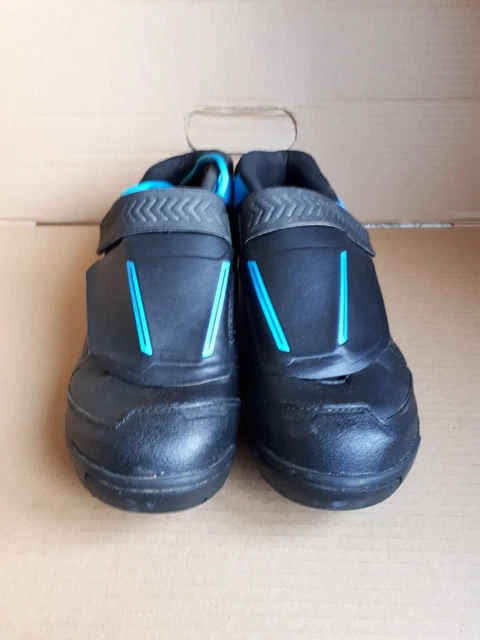 Shimano Cycling mtb flat Shoes SH AM7 black and blue 2