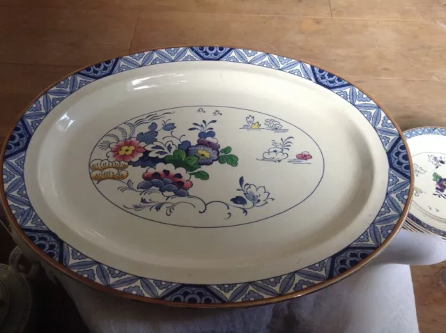 Booths Silicon China 'Netherlands' Meat Plate  Large 16.5""