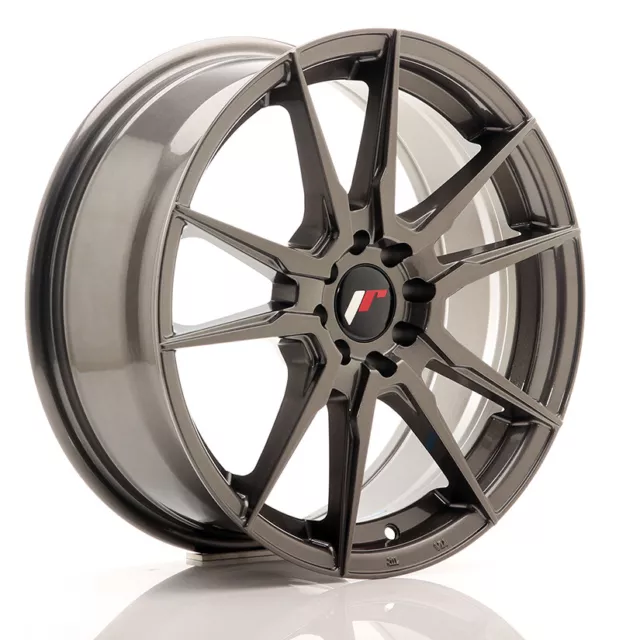 Japan Racing JR21 Alloy Wheel 17x7 - 4x108 / 4x100 - ET25 - Hyper Grey