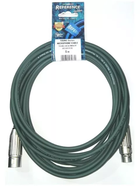 Cavo microfonico XLR XLR 6mt Reference Cable series YOUNG-GN-XLRM-XLRF