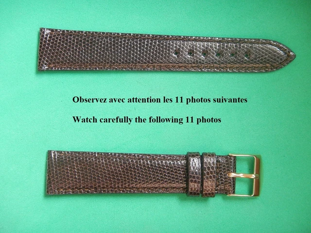 Bracelet De Montre Cuir Véritable 18mm - Facon Lézard Marron - Morellato - Neuf