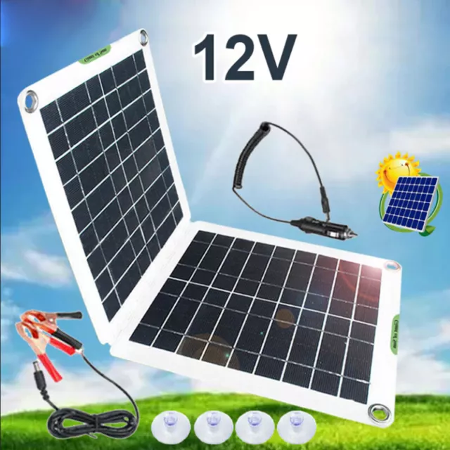 12V Faltbares USB-Solarpanel,10W Solarmodul Monokristallines Solarmodul für RV