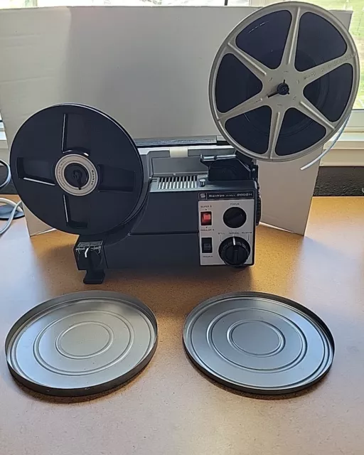Sankyo Dualux 2000h Projector Super 8/8MM Variable Speed Tested Needs Bulb Works