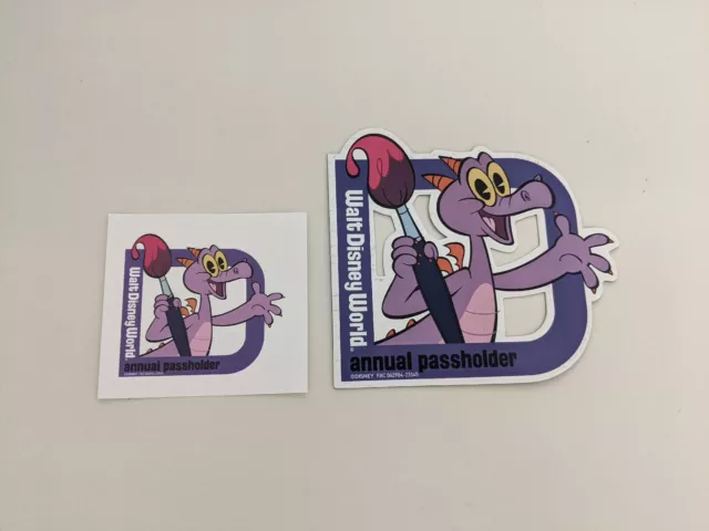New! Walt Disney World Annual Passholder FIGMENT Car Magnet With Sticker 2023