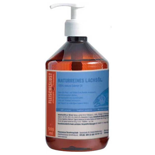 Fleischeslust Perros Aceite de Salmón 500ML, Nuevo