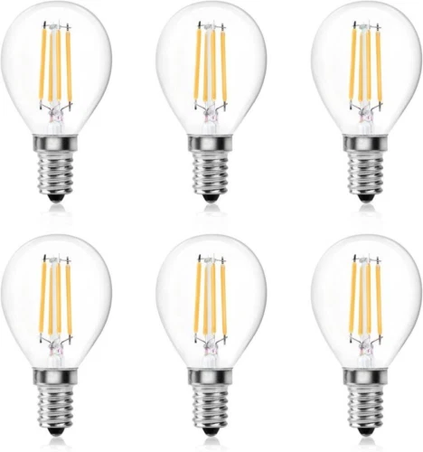 Bonlux Dimmable E14 Bulb LED 4W SES Golf 6 Count (Pack of 1), E14-clear