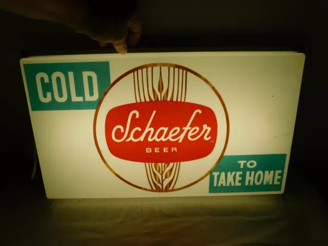 COLD Schaefer Beer To Take Home Light Up Sign Bar/ Pool Room/ Man Cave