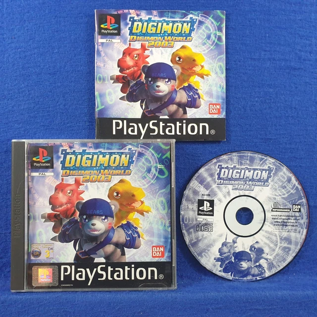 PS1 DIGIMON WORLD 2003 Rare Playstation Game Boxed COMPLETE PAL