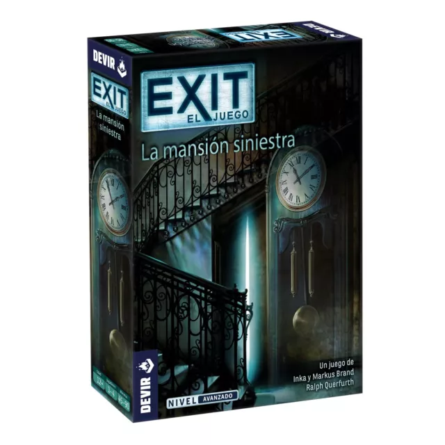 Exit: La Mansión Siniestra,en Español, Juego de Mesa con Amigos, Escape Room, J