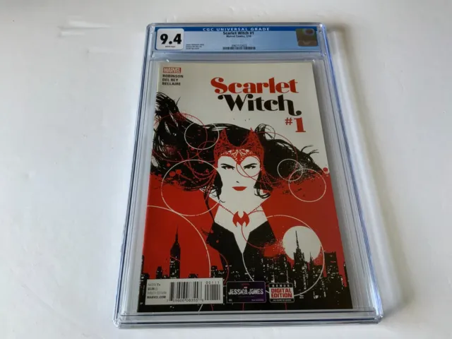 Scarlet Witch 1 Cgc 9.4 White Pages Marvel Comic 2016 Fm