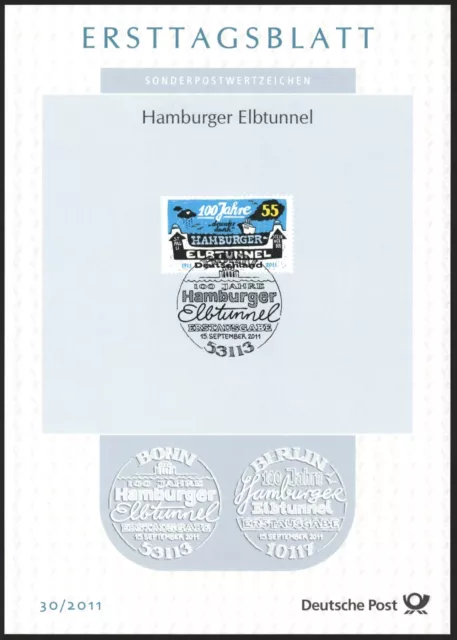 Ersttagsblatt ETB 30/2011 - "100 Jahre Hamburger Elbtunnel" - Darstellung
