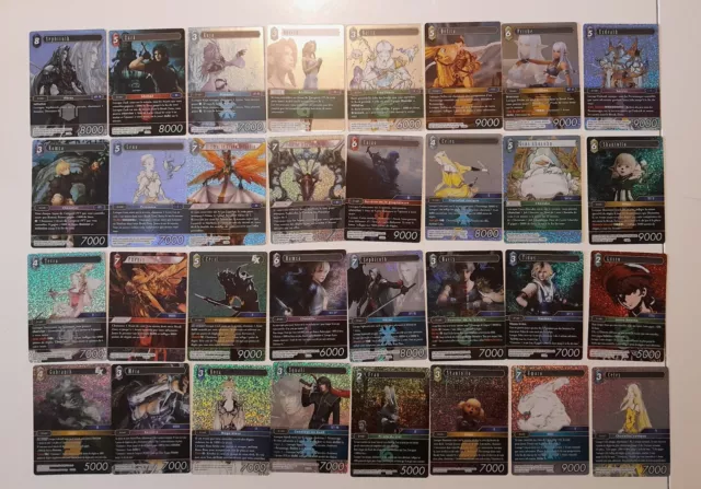 Final Fantasy TCG - Lot de 32 cartes Légendaires foils