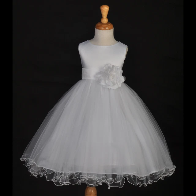 Flower Girl Dress Wedding Pageant Easter Holiday 12M-18M 2/2T 4/4T 5/5T 6 8 9 10