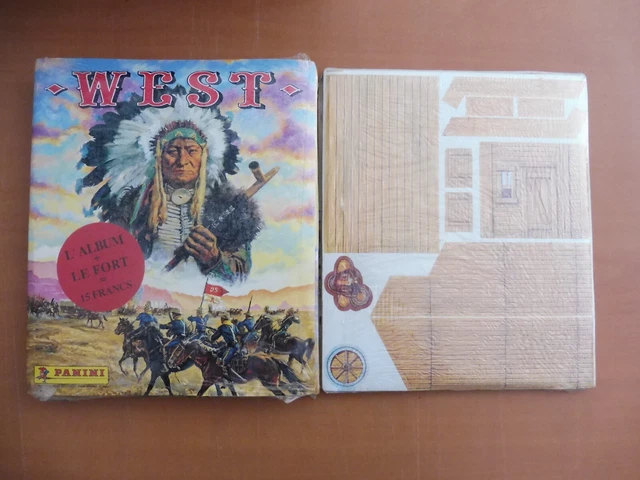 RARE! PANINI - WEST - album COMPLET - l'histoire des indiens- 1976