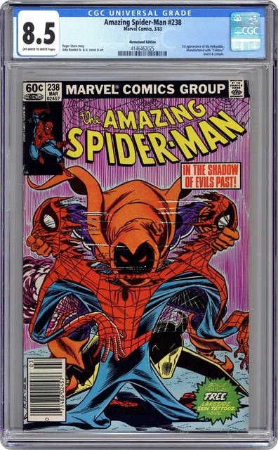 Amazing Spider-Man #238A Tattooz Included CGC 8.5 Newsstand 1983 4146462025