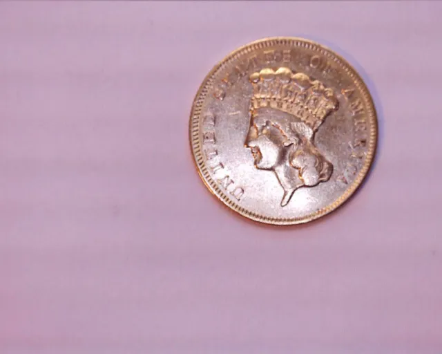 1857 $3 Dollar Indian Princess , Good Type Set Coin  * Low Start Price *
