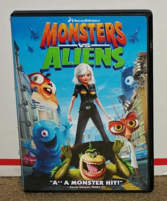 MONSTERS VS ALIENS DVD AND BACKER ONLY NO CASE DREAMWORKS