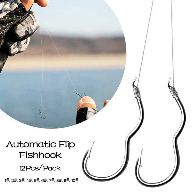 12Pcs/Pack Anti Slip Fishing Hook Sharp Barbed Fishing Tackle  Carp