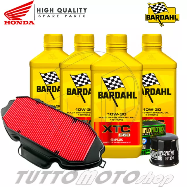 Kit Tagliando Honda Nc 750 X / S Dct 2014-2019 /  Olio Bardahl 10W30 + Filtri