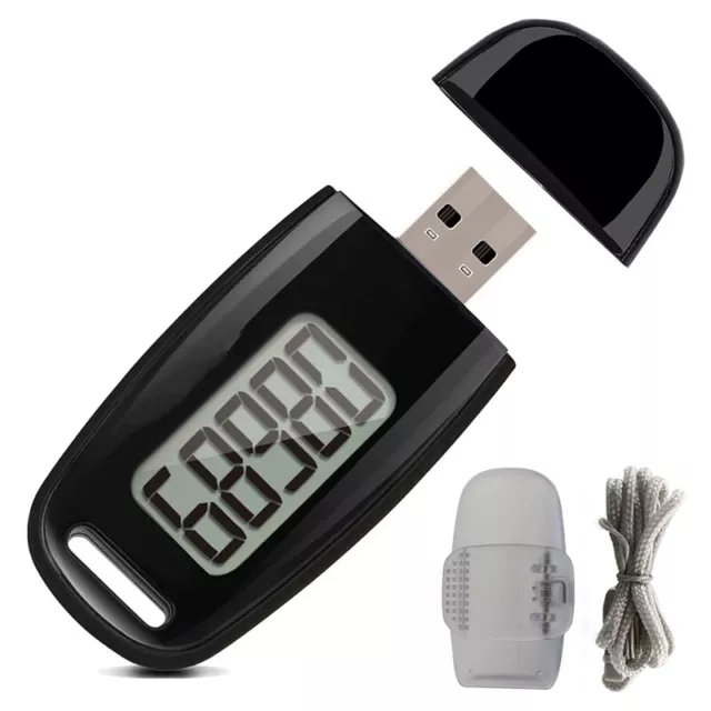 Simple Step Counter,Walking 3D Pedometer with Rechargeable Battery,Accurate5888