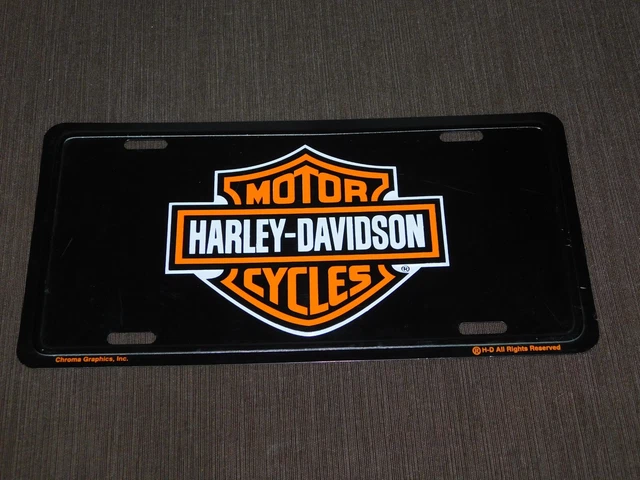 12" X 6" Harley-Davidson Motor Cycles Metal License Plate